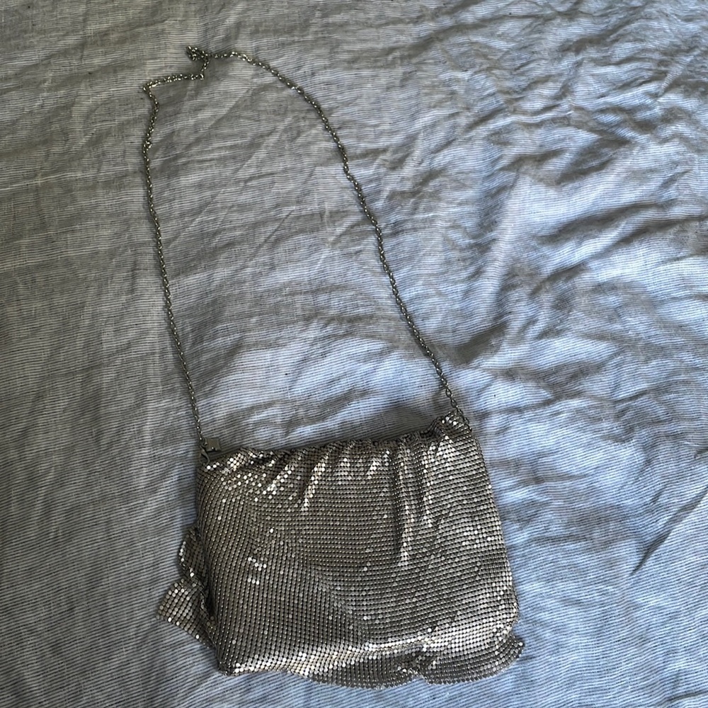 Bcbg maxazria silver chain link bag